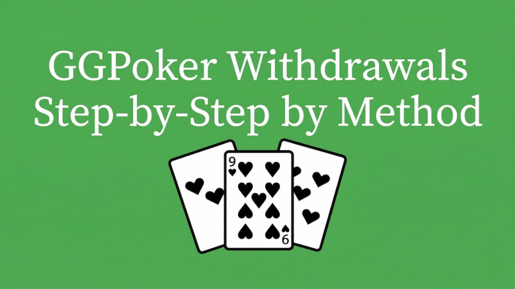 GGPoker Procedures by Withdrawal Method