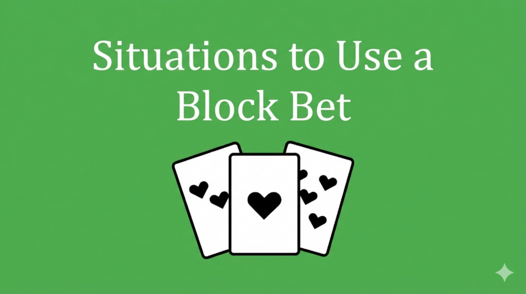situations to use a block bet