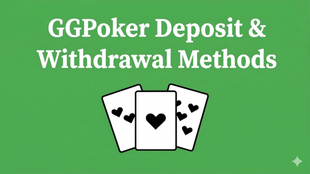 GGPoker deposit and withdrawal method