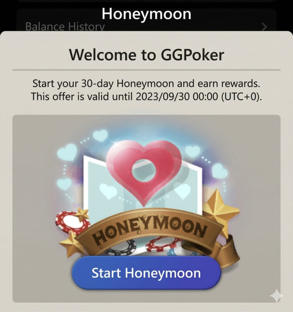 GGPoker honeymoon