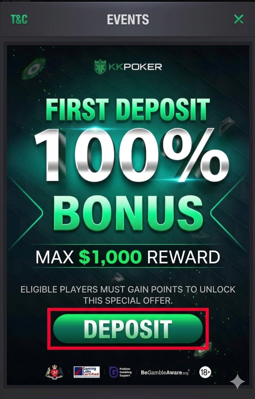 first deposit bonus