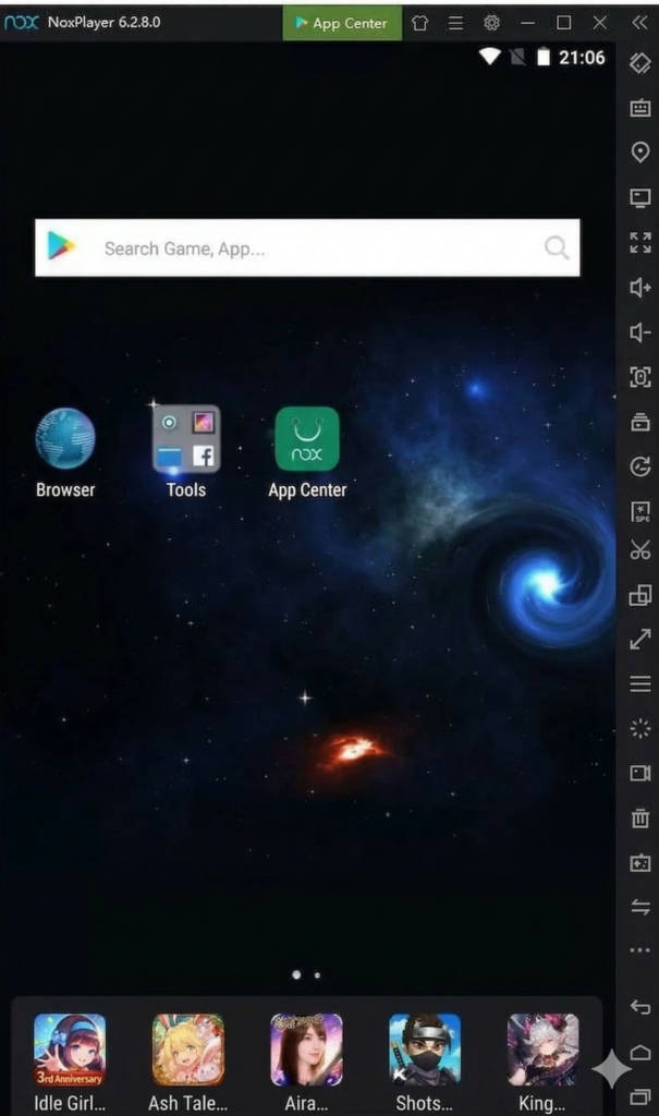 Open browser