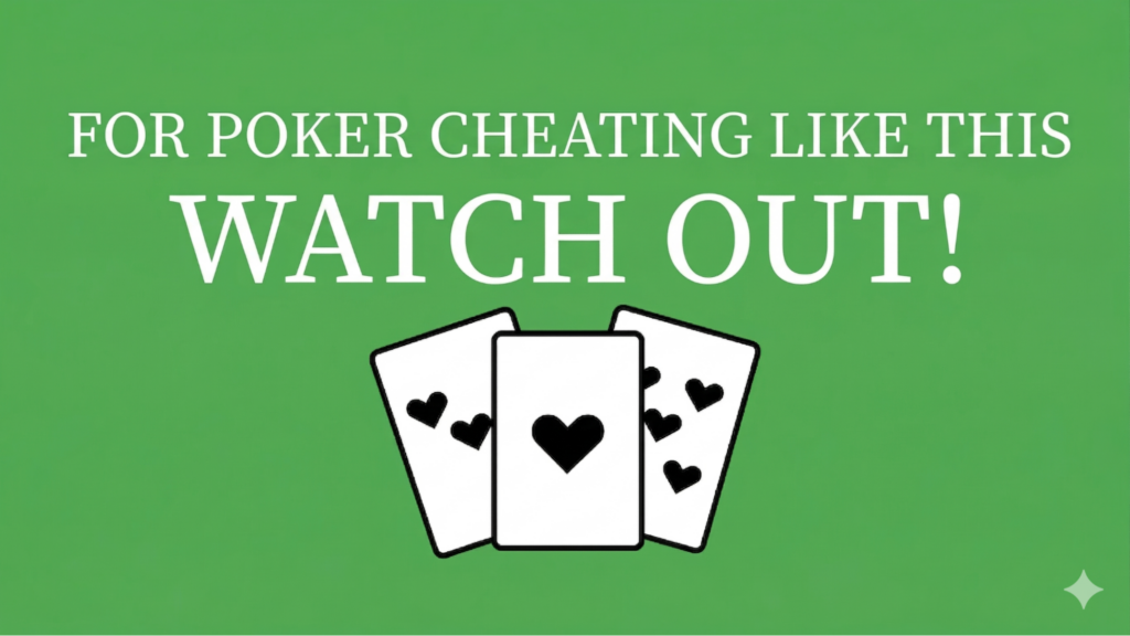 Watch Out for this Kind of Poker Cheating!