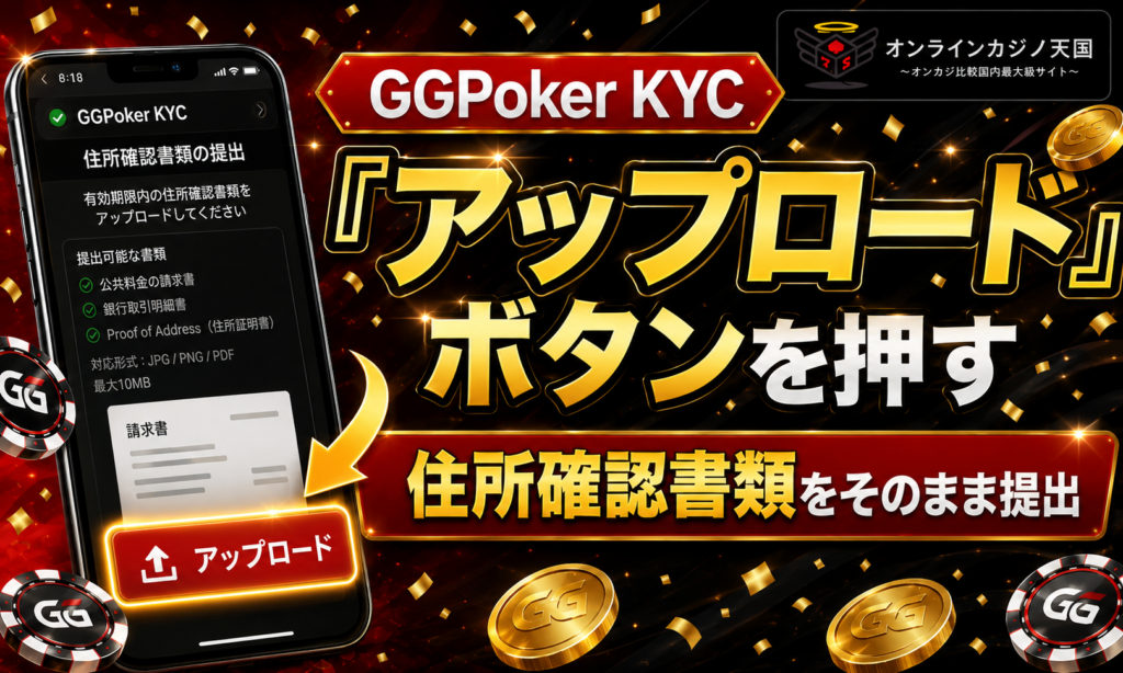 「アップロード」のボタンを押します