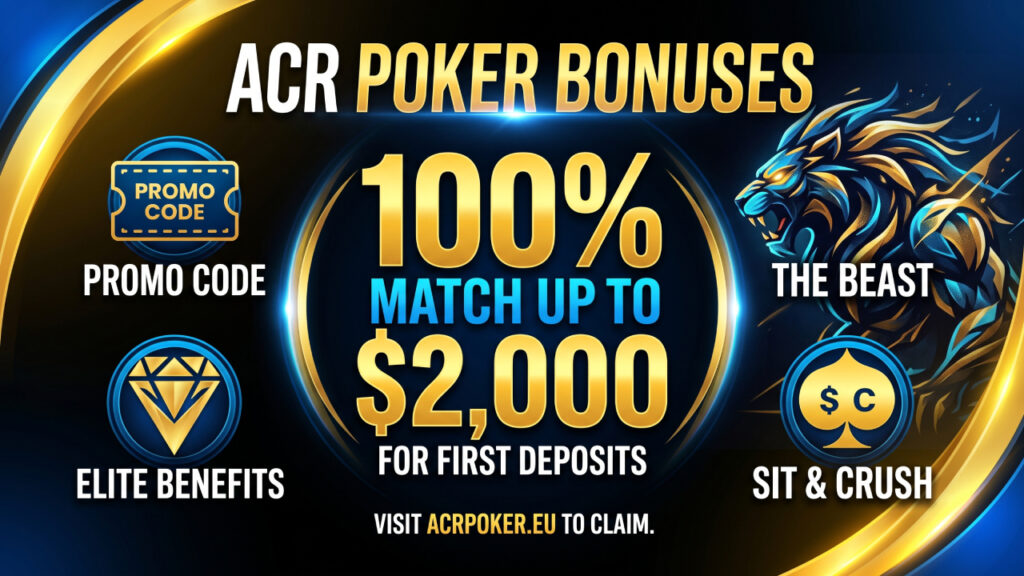 ACR Poker Bonus Offers, Promo Codes, and Rakeback