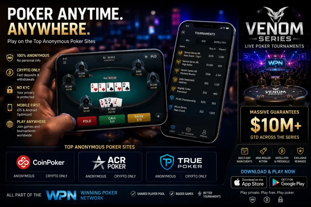 Anonymous poker on mobile