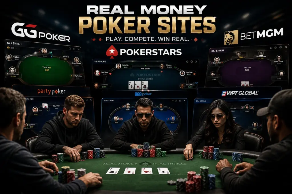 Real money poker sites