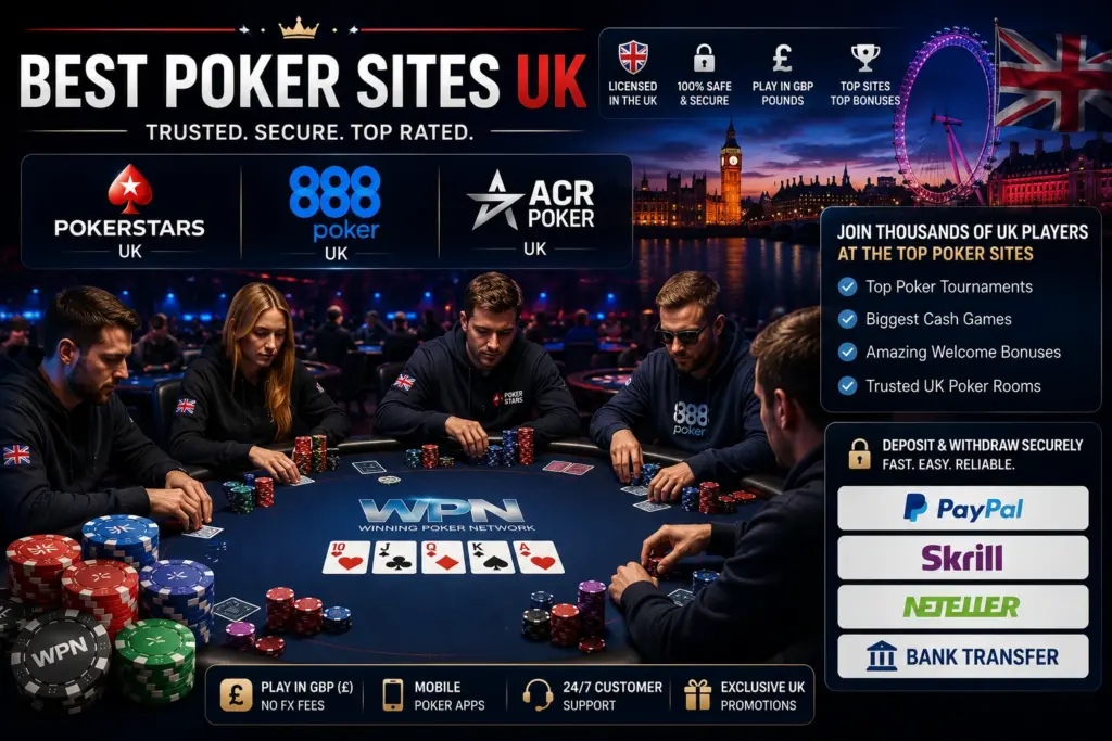 UK poker sites support e-wallets for payments