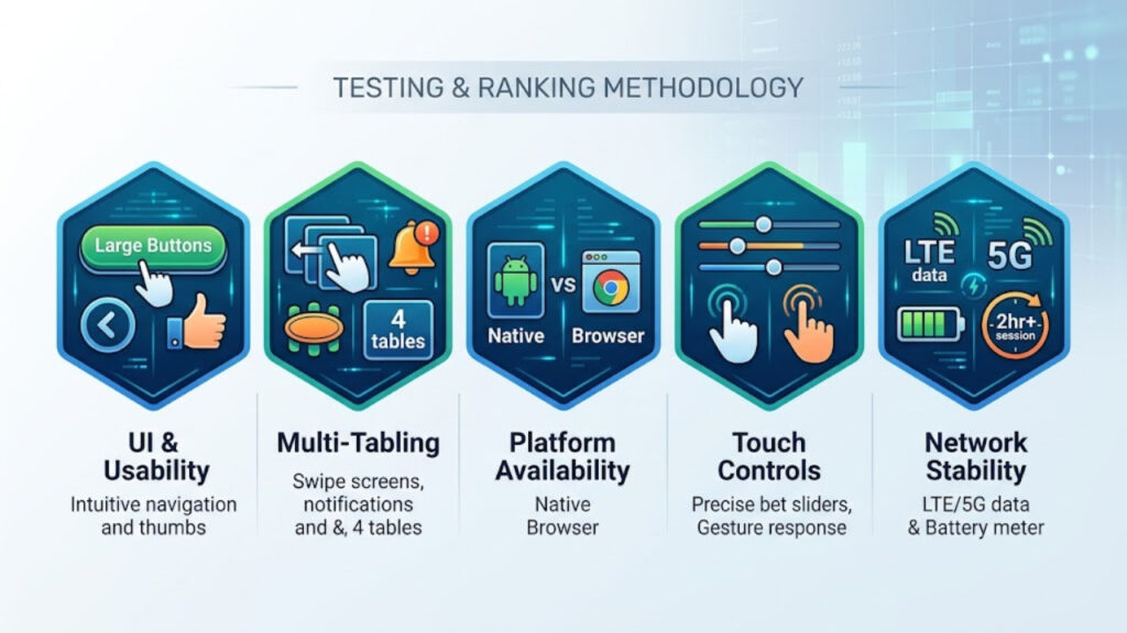 How We Test & Rank the Best Real Money Poker Apps