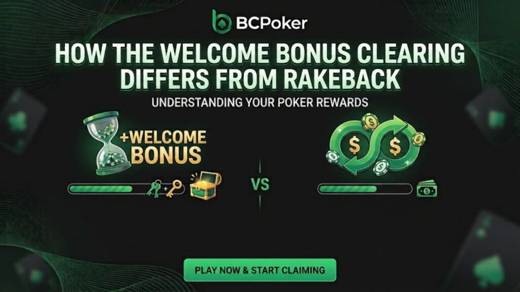 How the Welcome Bonus Clearing Differs from Rakeback