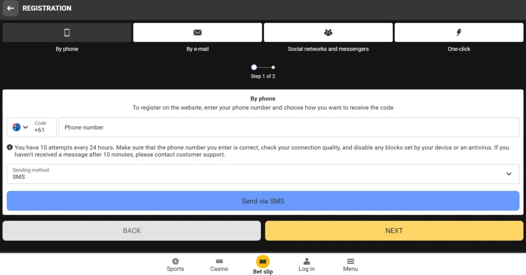 BetandYou Registration