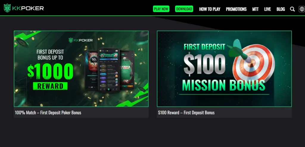 KKPoker Bonus