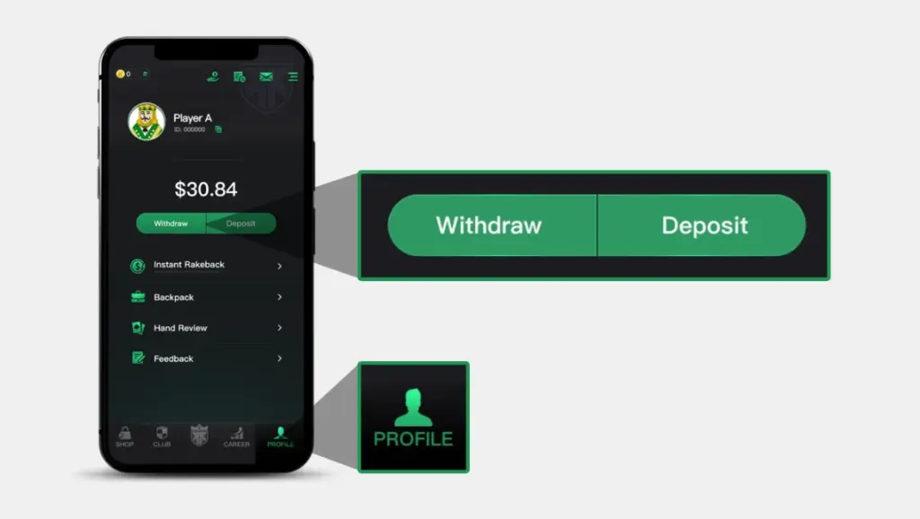 KKPoker Deposit First Step