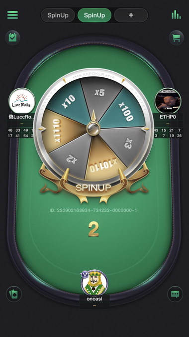 SpinUpのプレイ画面
