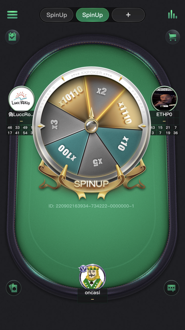 SpinUpのプレイ画面