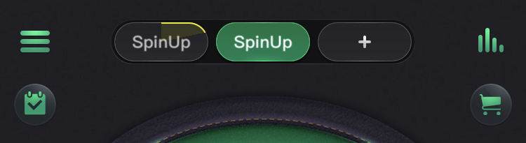 SpinUpのプレイ画面