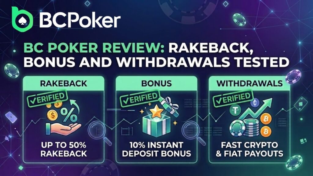 BC POKER REVIEW: RAKEBACK, BONUS AND WITHDRAWALS TESTED
