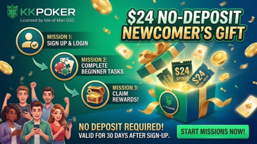 $24 No-Deposit Newcomer's Gift Missions