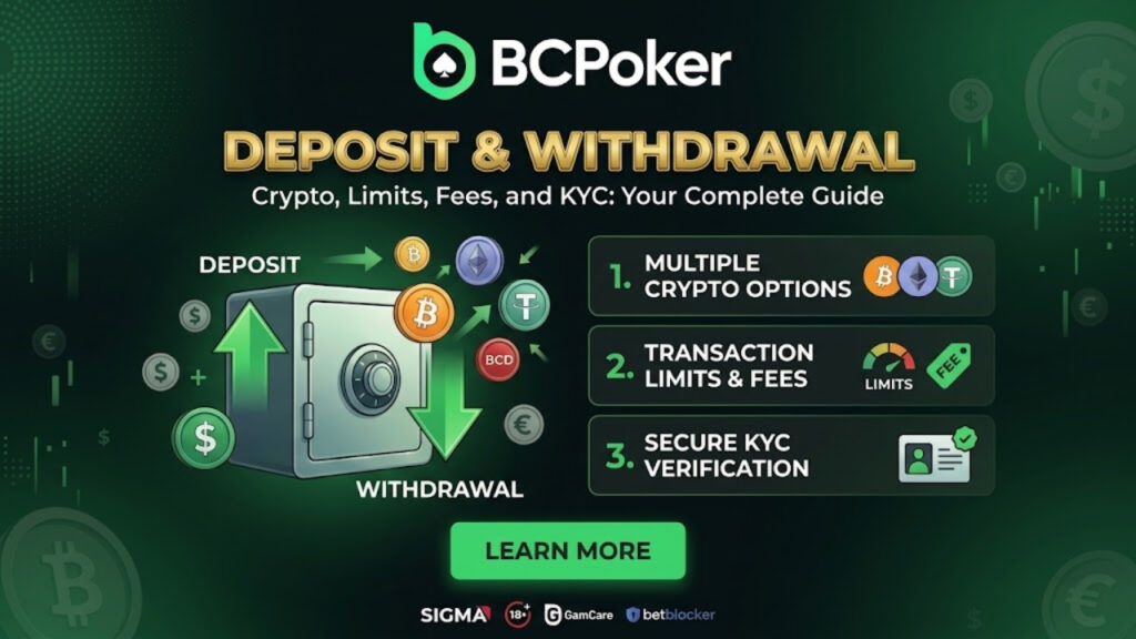 BC Poker Deposit and Withdrawal