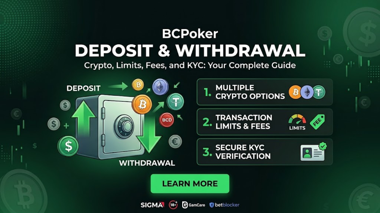 BC Poker Deposit and Withdrawal