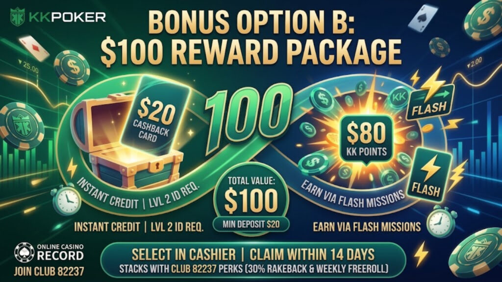 Bonus Option B: $100 Reward Package
