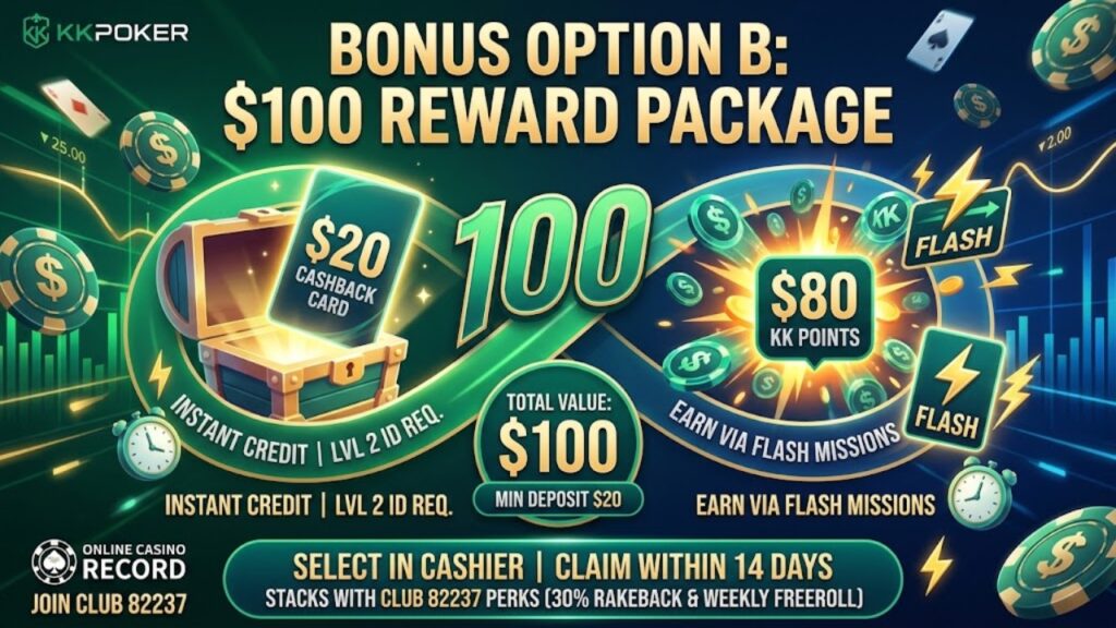 Bonus Option B: $100 Reward Package