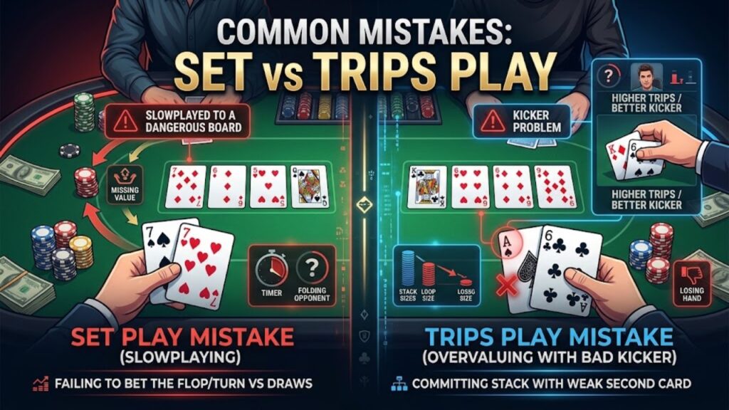 Common Mistakes: Set vs Trips Play