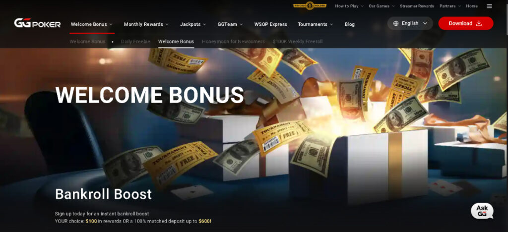 GGPoker Welcome Bonus