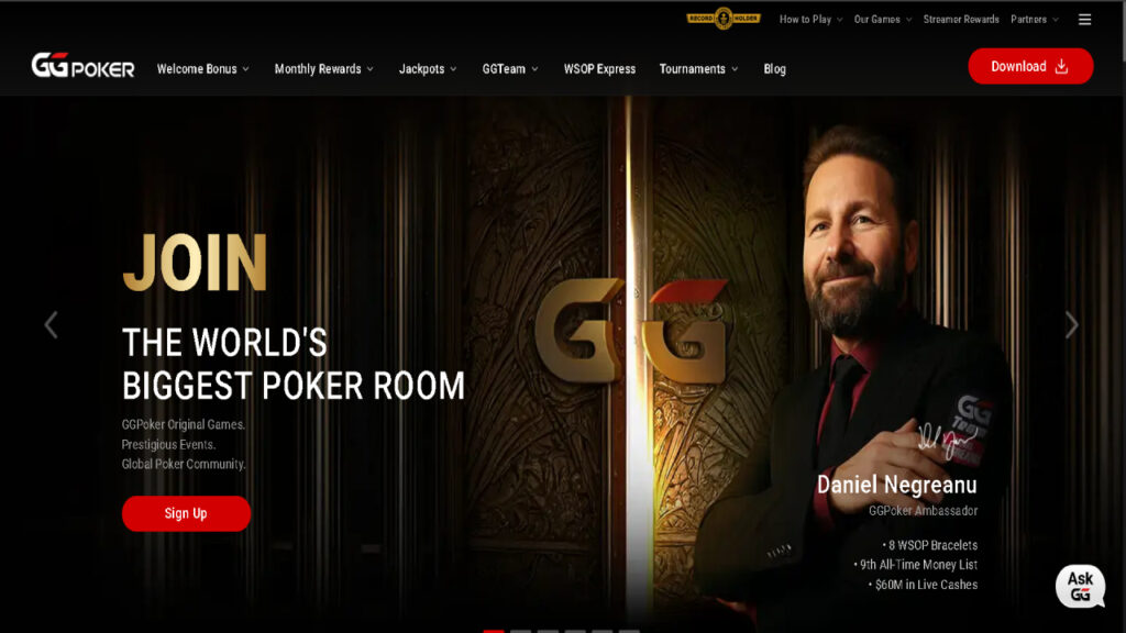 GGpoker Homepage