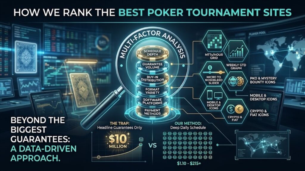 How We Rank the Best Poker Tournament Sites