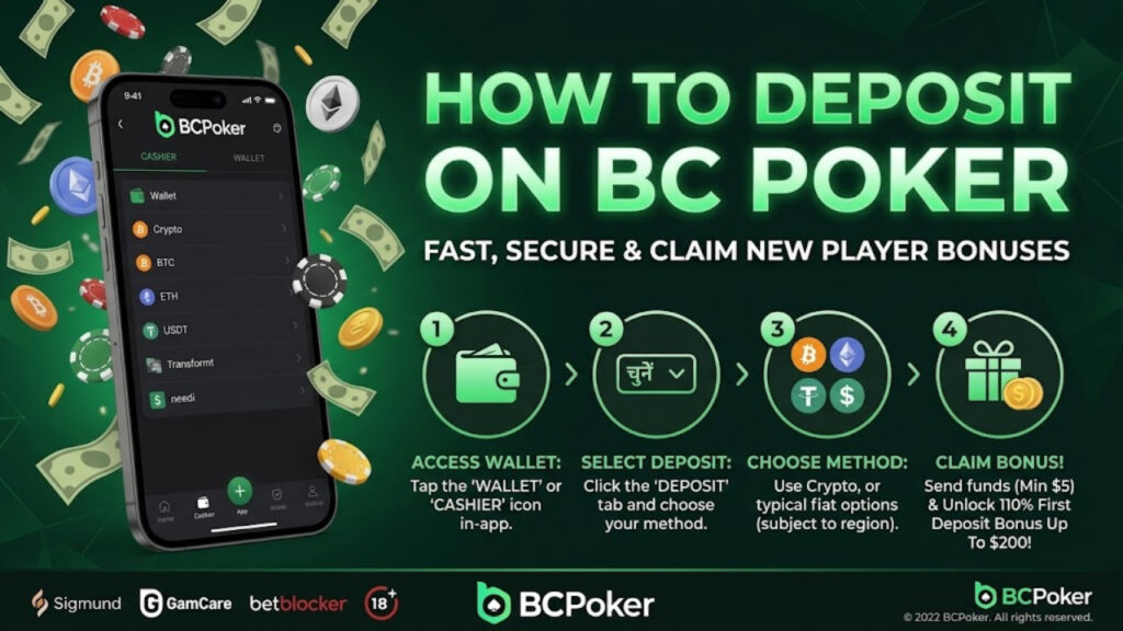 How to Deposit on BC Poker