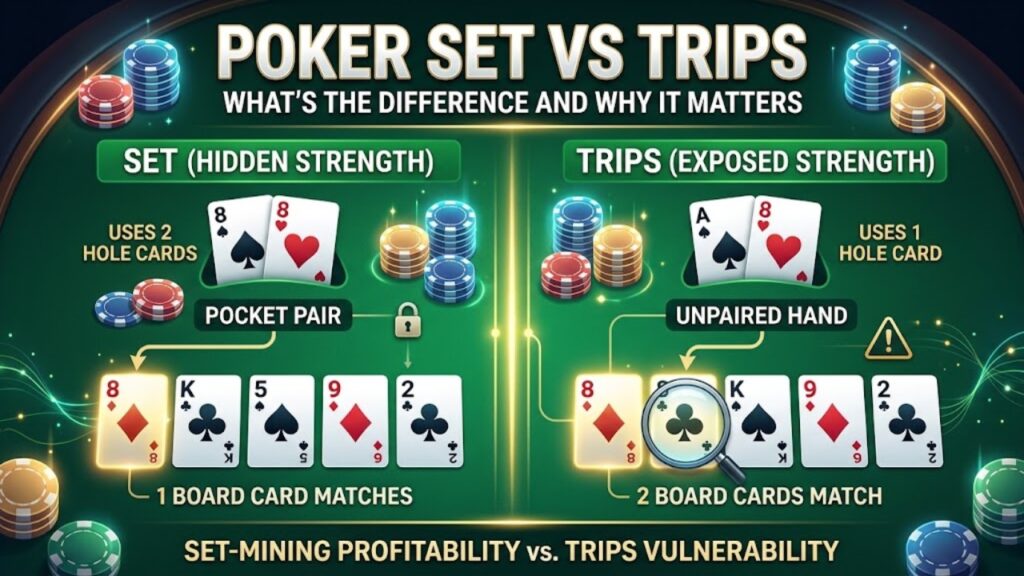 Poker Set vs Trips