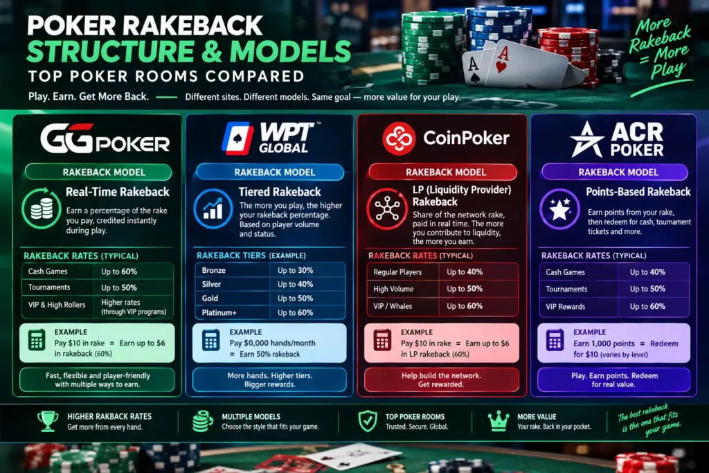 Rakeback structure