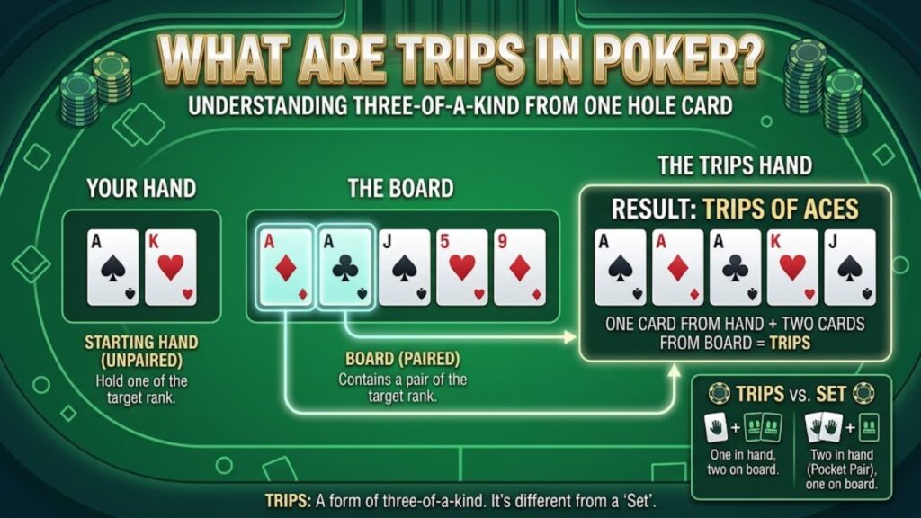 What Are Trips in Poker?