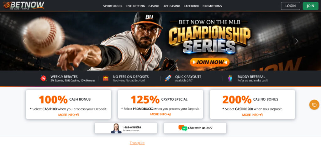 Betnow Homepage