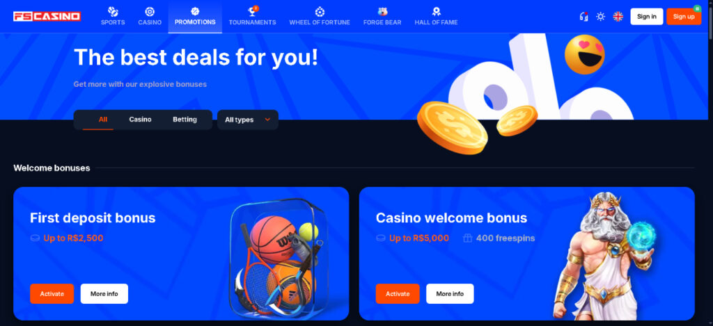 FS Casino Bonuses and Promotions