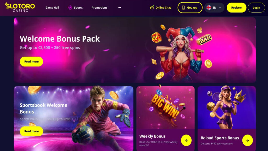 Slotoro Casino Bonuses & Promotions